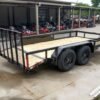 6.4×14 Dovetail Utility Trailer with Side Baskets (2) 3500lb Axles - Image 6
