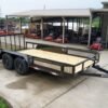 6.4×14 Dovetail Utility Trailer with Side Baskets (2) 3500lb Axles