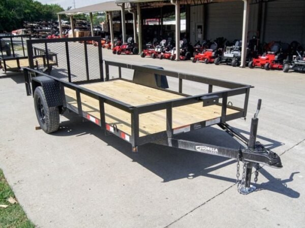 5×12 Dovetail Utility Trailer 3500lb Axle