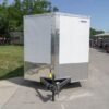 7×16 White V-Nose Enclosed Trailer with Elect Pkg (2) 3500lb Axle Storage - Image 8