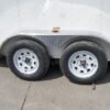 7×16 White V-Nose Enclosed Trailer with Elect Pkg (2) 3500lb Axle Storage - Image 9