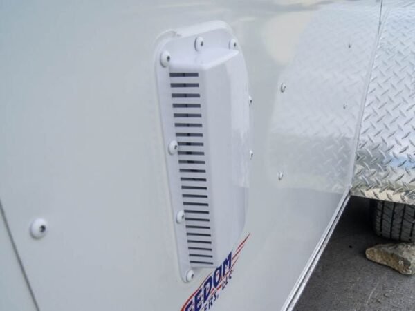 7×16 White V-Nose Enclosed Trailer with Elect Pkg (2) 3500lb Axle Storage - Image 11