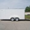 7×16 White V-Nose Enclosed Trailer with Elect Pkg (2) 3500lb Axle Storage - Image 12