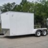 7×18 Hybrid Enclosed Trailer with Side Door (2) 5,200lb Axles Storage - Image 2