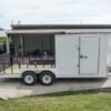 7×18 Hybrid Enclosed Trailer with Side Door (2) 5,200lb Axles Storage