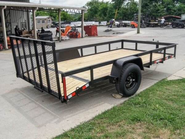 6.4×12 Dovetail Utility Trailer 3500lb Axle - Image 8