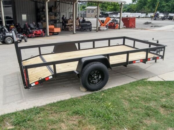 6.4×12 Dovetail Utility Trailer 3500lb Axle - Image 9