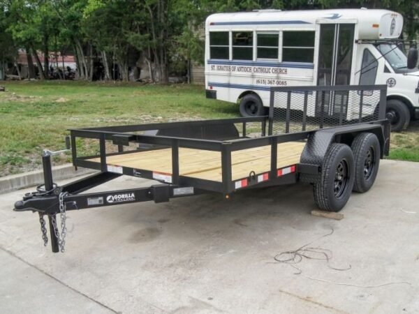 6.4×12 Dovetail Utility Trailer (2) 3500lb Axles - Image 2