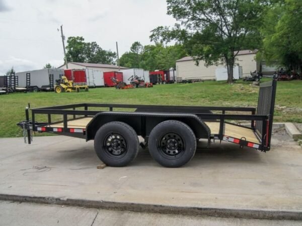 6.4×12 Dovetail Utility Trailer (2) 3500lb Axles