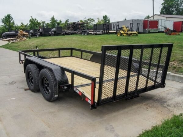 6.4×12 Dovetail Utility Trailer (2) 3500lb Axles - Image 3