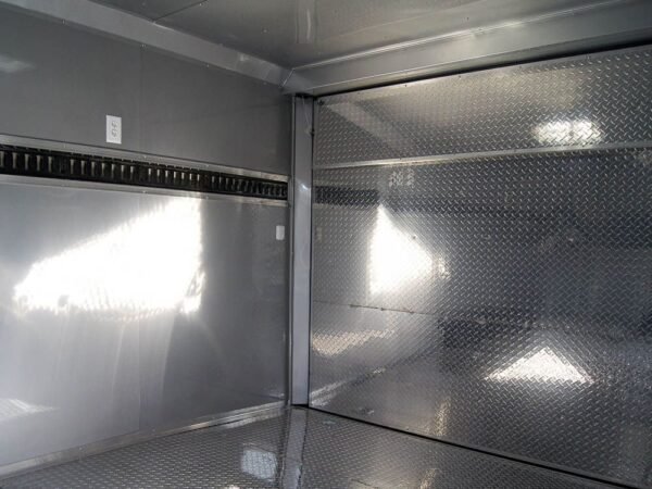 8.5×24 Custom Silver Enclosed Trailer ATP Floor (2) 5200lb Axle Storage