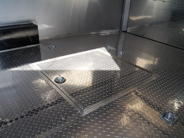 8.5×24 Custom Silver Enclosed Trailer ATP Floor (2) 5200lb Axle Storage - Image 2
