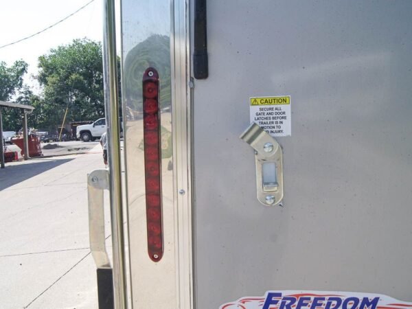 8.5×24 Custom Silver Enclosed Trailer ATP Floor (2) 5200lb Axle Storage - Image 4