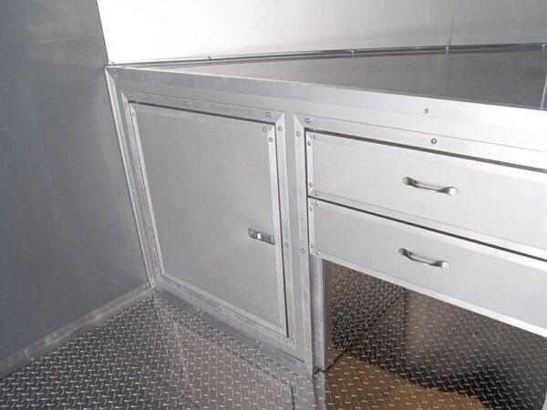 8.5×24 Custom Silver Enclosed Trailer ATP Floor (2) 5200lb Axle Storage - Image 6