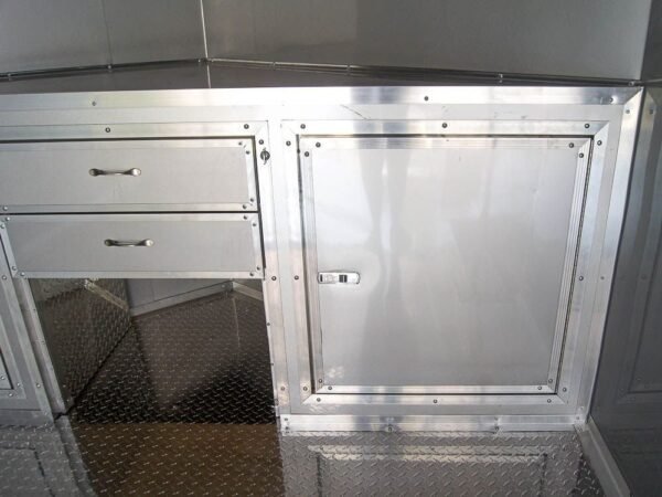 8.5×24 Custom Silver Enclosed Trailer ATP Floor (2) 5200lb Axle Storage - Image 7
