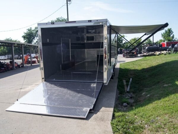 8.5×24 Custom Silver Enclosed Trailer ATP Floor (2) 5200lb Axle Storage - Image 13