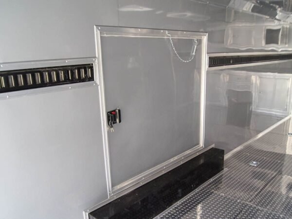 8.5×24 Custom Silver Enclosed Trailer ATP Floor (2) 5200lb Axle Storage - Image 14