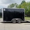 8.5×12 Black V-Nose Enclosed Trailer with Elect Pkg (2) 3500lb Axles Storage - Image 2