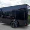 6×12 Enclosed Trailer Black V-Nose Blackout Package 3,500lb Axle Storage - Image 5