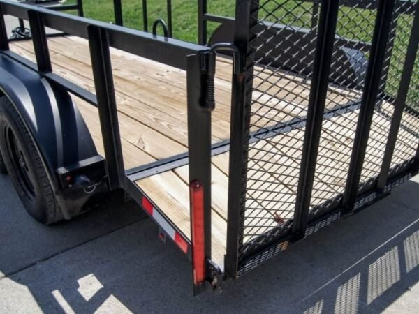 6.4×14 Utility Trailer with 2ft Side Railing (2) 3500lb Axles - Image 14