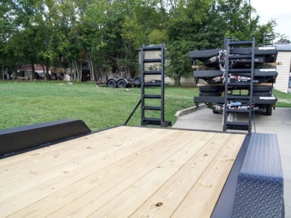 7×18 Gooseneck Equipment Trailer (2) 7K Axles Standup Ramps - Image 13