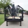 7×14 Gooseneck Equipment Trailer (2) 7K Axles with Stand-Up Ramps - Image 2