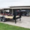 7×14 Gooseneck Equipment Trailer (2) 7K Axles with Stand-Up Ramps - Image 5