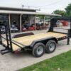 7×14 Gooseneck Equipment Trailer (2) 7K Axles with Stand-Up Ramps - Image 7
