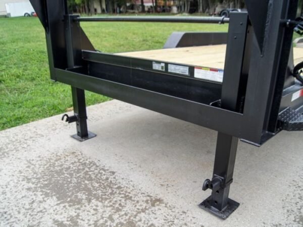 7×14 Gooseneck Equipment Trailer (2) 7K Axles with Stand-Up Ramps - Image 11