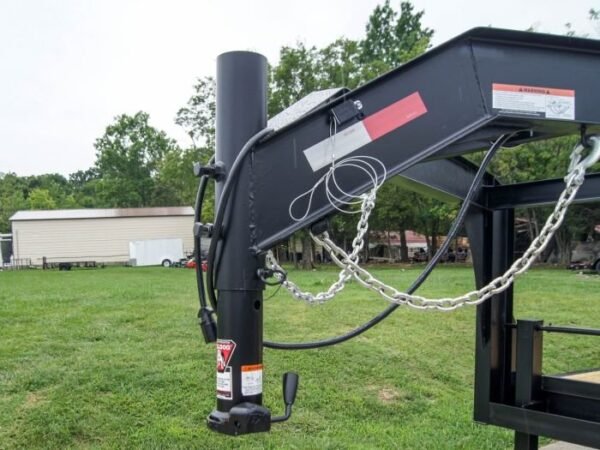 7×14 Gooseneck Equipment Trailer (2) 7K Axles with Stand-Up Ramps - Image 12