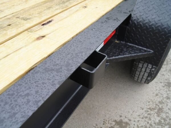 7×14 Gooseneck Equipment Trailer (2) 7K Axles with Stand-Up Ramps - Image 14