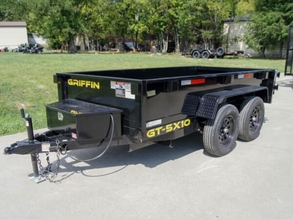 5×10 Hydraulic Dump Trailer with 16″ Sides (2) 3500lb Axles - Image 4