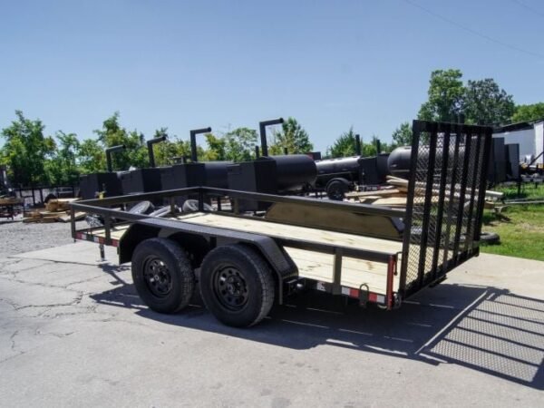 6.4×12 Straight Deck Utility Trailer (2) 3,500lb Axles with Brakes - Image 4