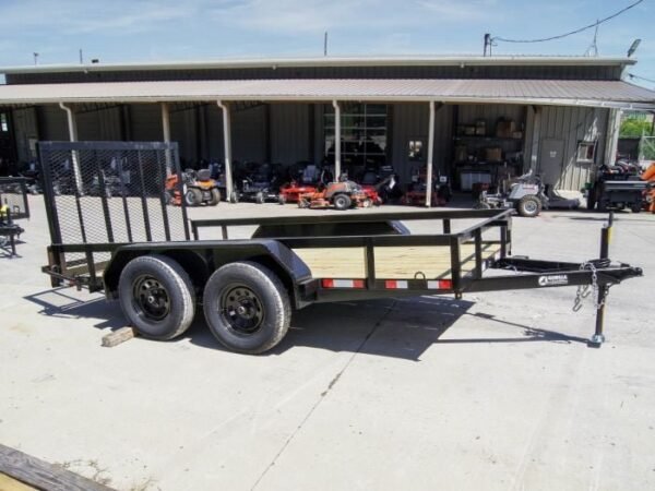 6.4×12 Straight Deck Utility Trailer (2) 3,500lb Axles with Brakes
