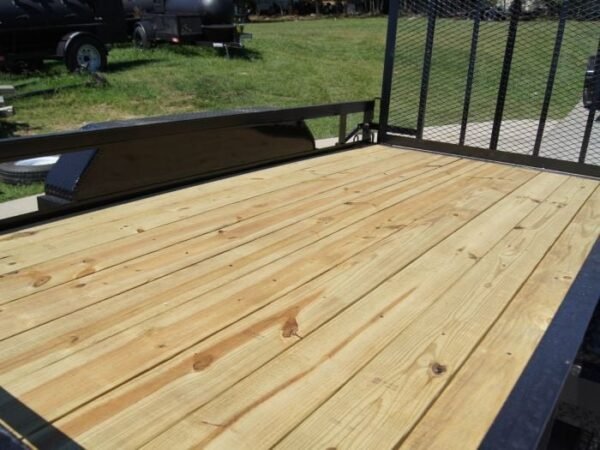 6.4×12 Straight Deck Utility Trailer (2) 3,500lb Axles with Brakes - Image 10