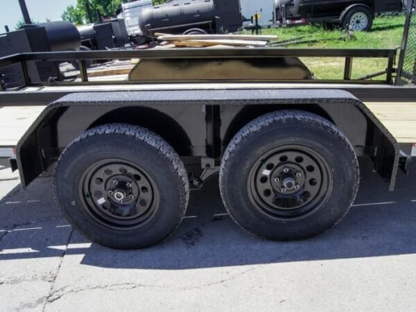 6.4×12 Straight Deck Utility Trailer (2) 3,500lb Axles with Brakes - Image 12