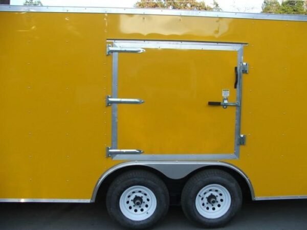 Enclosed Trailer 8.5’x24′ Yellow – Mower Motorcycle Car Truck Hauler Storage - Image 9
