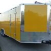 Enclosed Trailer 8.5’x24′ Yellow – Mower Motorcycle Car Truck Hauler Storage - Image 2