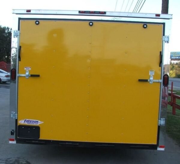 Enclosed Trailer 8.5’x24′ Yellow – Mower Motorcycle Car Truck Hauler Storage - Image 7