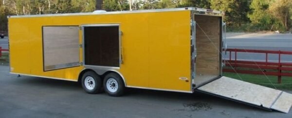 Enclosed Trailer 8.5’x24′ Yellow – Mower Motorcycle Car Truck Hauler Storage - Image 15