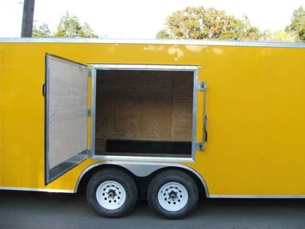 Enclosed Trailer 8.5’x24′ Yellow – Mower Motorcycle Car Truck Hauler Storage - Image 13