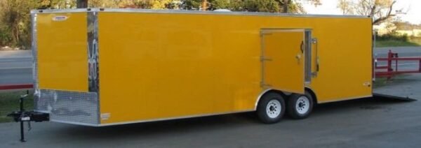 Enclosed Trailer 8.5’x24′ Yellow – Mower Motorcycle Car Truck Hauler Storage - Image 10