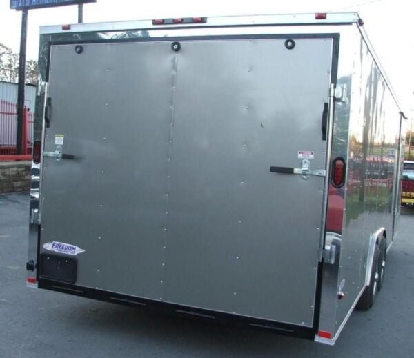 Enclosed Trailer 8.5’x24′ Silver – Car Motorcycle Cargo Hauler Storage - Image 5