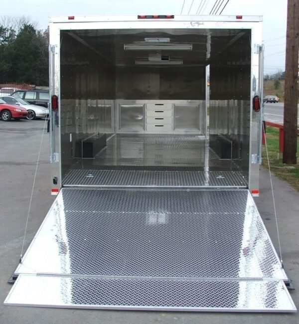 Enclosed Trailer 8.5’x24′ Red – Motorcycle Car Bike Hauler Storage - Image 2