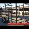 6.4 x 16 Straight Deck Tandem Axle Utility Trailer w/ 6ft Ladder Racks - Image 14