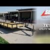 7×14 Dovetail Utility Trailer 3500lb Axle - Image 15