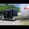 7×18 Hybrid Flat-Nose Enclosed Trailer with 4ft Mesh Deck Storage - Image 21