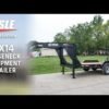 7×14 Gooseneck Equipment Trailer (2) 7K Axles with Stand-Up Ramps - Image 16