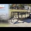 6.4×14 Straight Deck Utility Trailer 2ft Mesh Sides (2) 3500lb Axles - Image 16