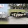 6.4×12 Dovetail Utility Trailer with 1ft Mesh Sides 3,500lb Axle - Image 6